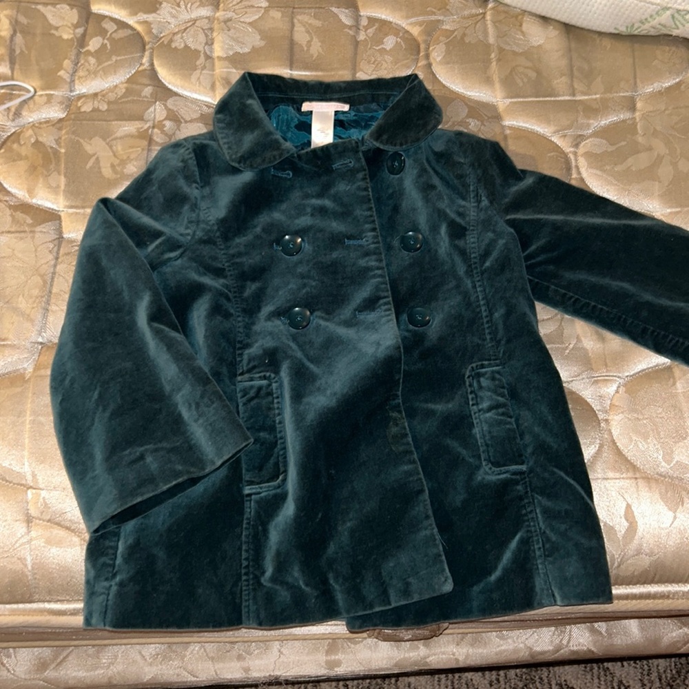 Girls Velvet Blazer
